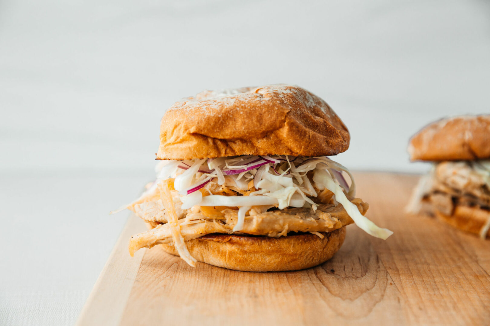 Pulled Chicken Sandwiches with Alabama Sauce