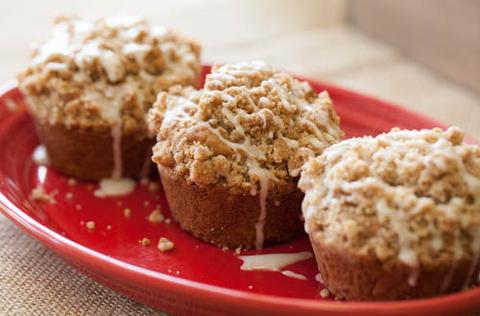Vanilla Hazelnut Coffee Cake Muffins