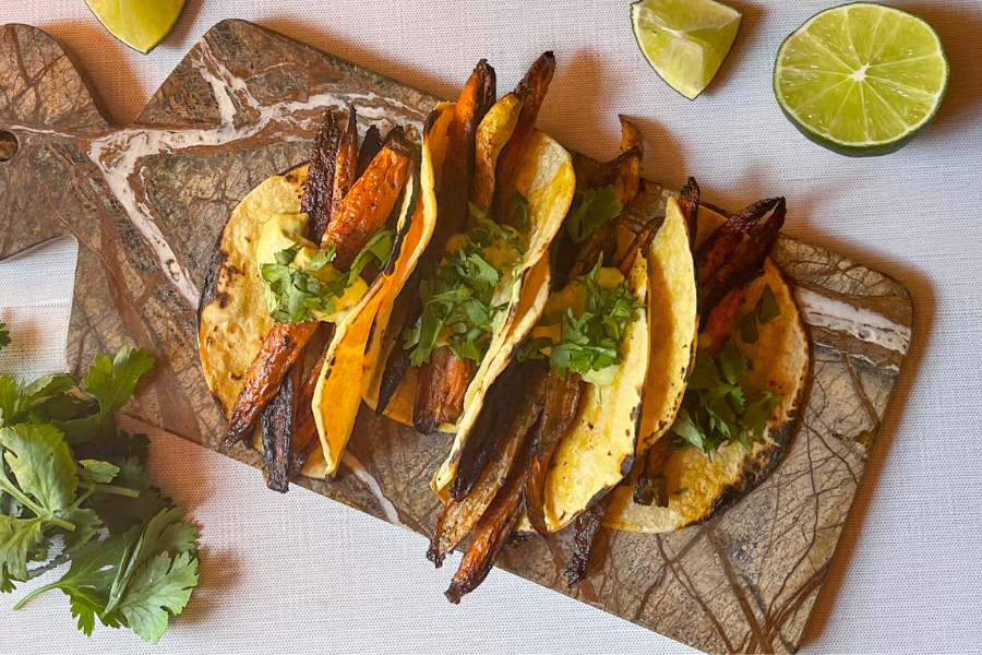 Sheet Pan Carrot Tacos