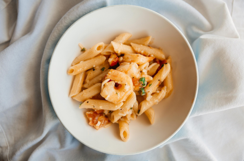 Sheet Pan Supper: Tuscan Shrimp Pasta