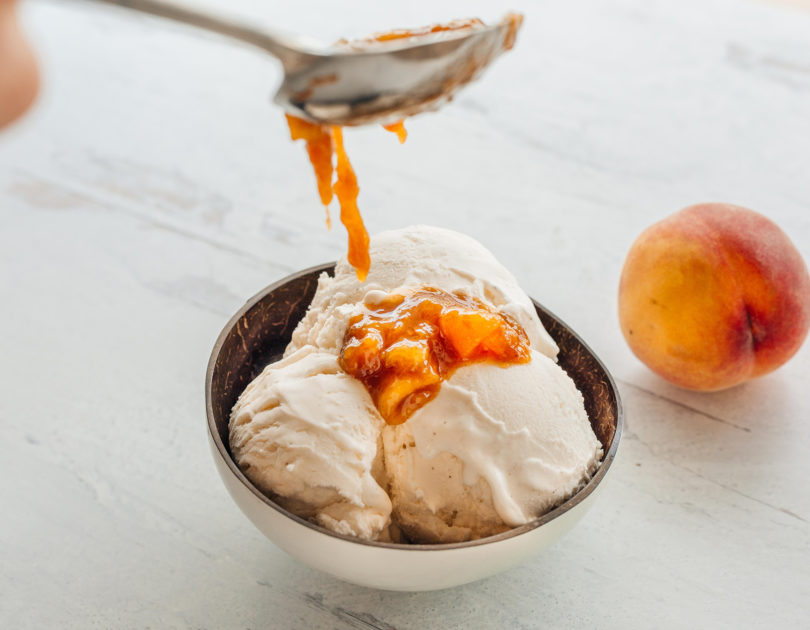 Gingery Peach Compote