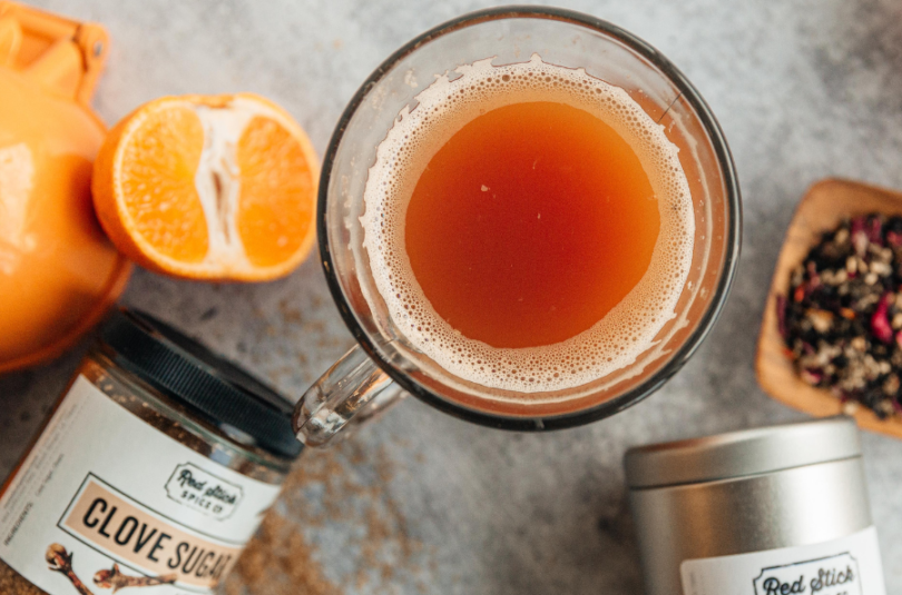 Stovetop Orange Spice Tea