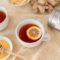 french lemon ginger tea with honey