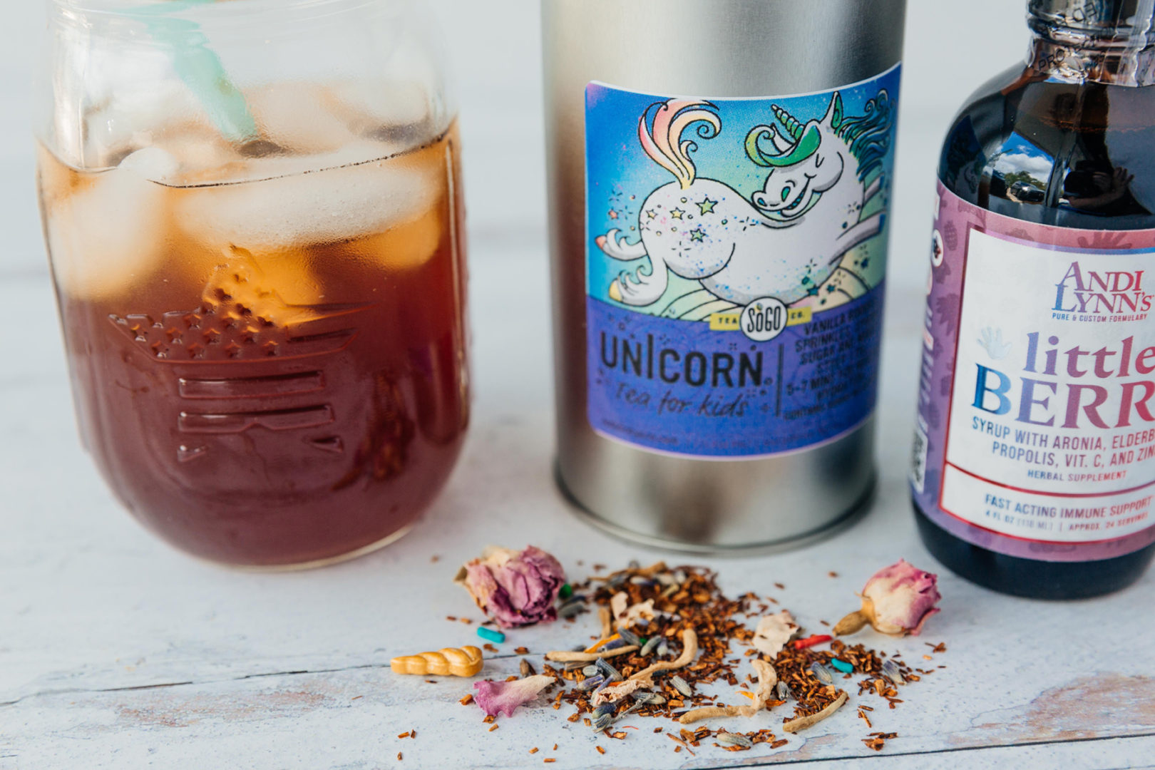 unicorn herbal tea rooibos sprinkles