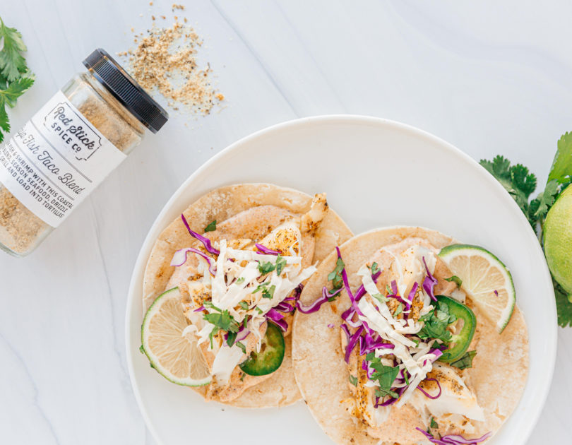 Baja Fish Tacos with lime