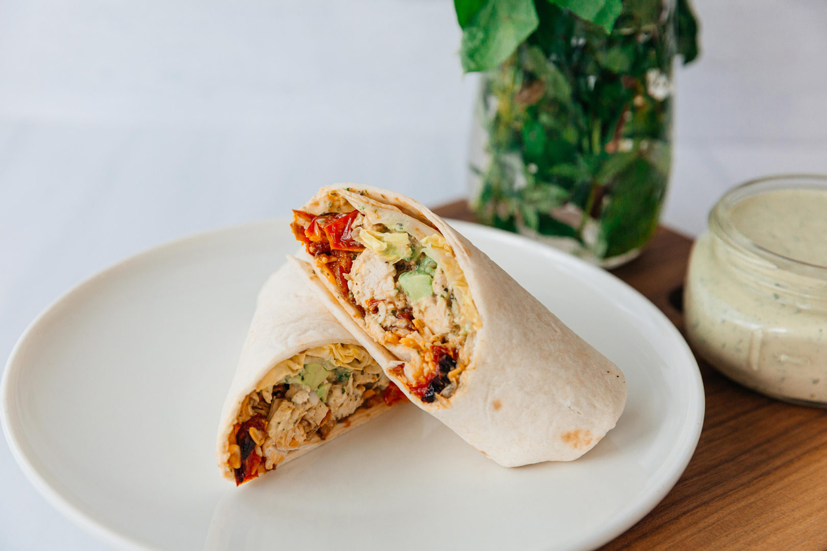 Green Goddess California Chicken Wrap Green Goddess California Chicken Wrap