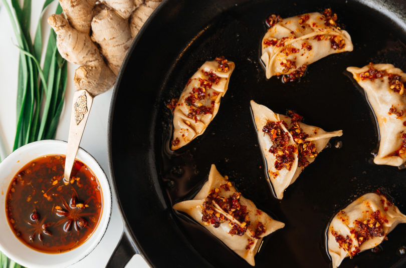 spicy beef fried dumplings