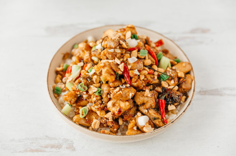 korean bbq kung pao chicken