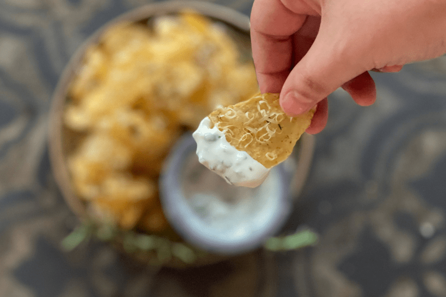 ROSEMARY GARLIC KETTLE CHIPS WITH PARM