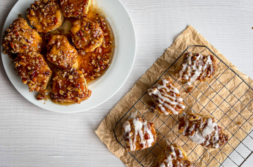 SPICED PECAN STICKY BUNS