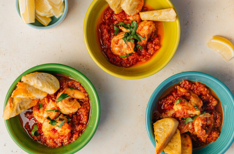 Shrimp with Sofrito