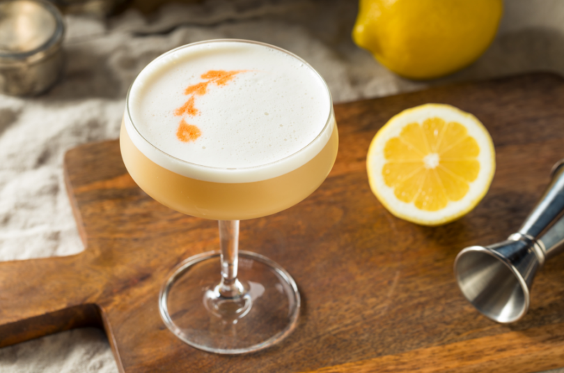 Olive Oil Gin Sour