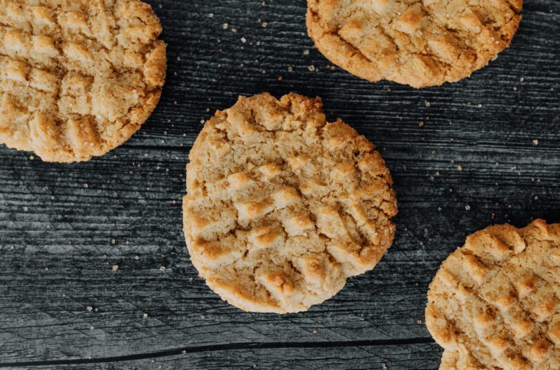 PEANUT BUTTER MISO COOKIES WITH GINGER SUGAR