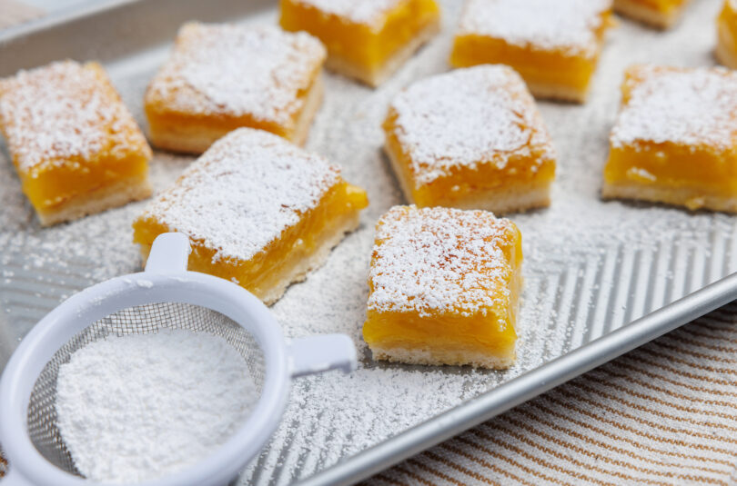 LEMON BARS WITH SALTED SHORTBREAD CRUST