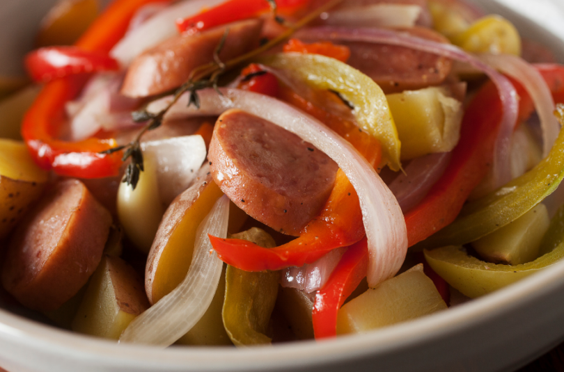 SAUSAGE & PEPPERS SHEET PAN SUPPER