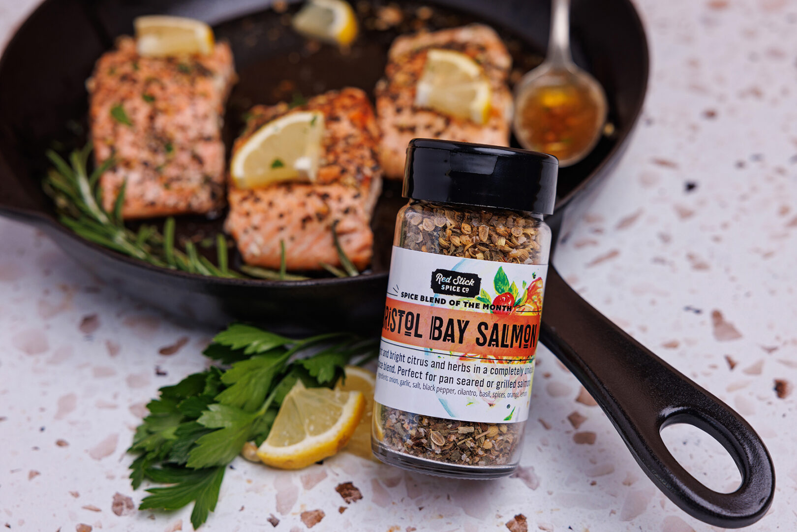 PAN SEARED GARLIC BUTTER SALMON