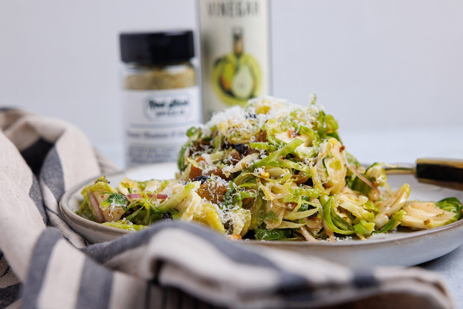 SHAVED BRUSSELS SPROUTS SALAD