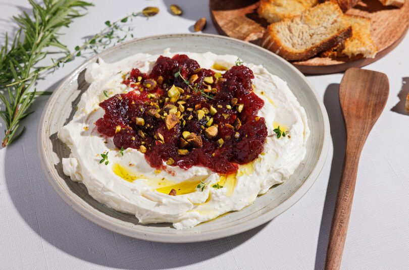 WHIPPED FETA DIP WITH CRANBERRY SAUCE