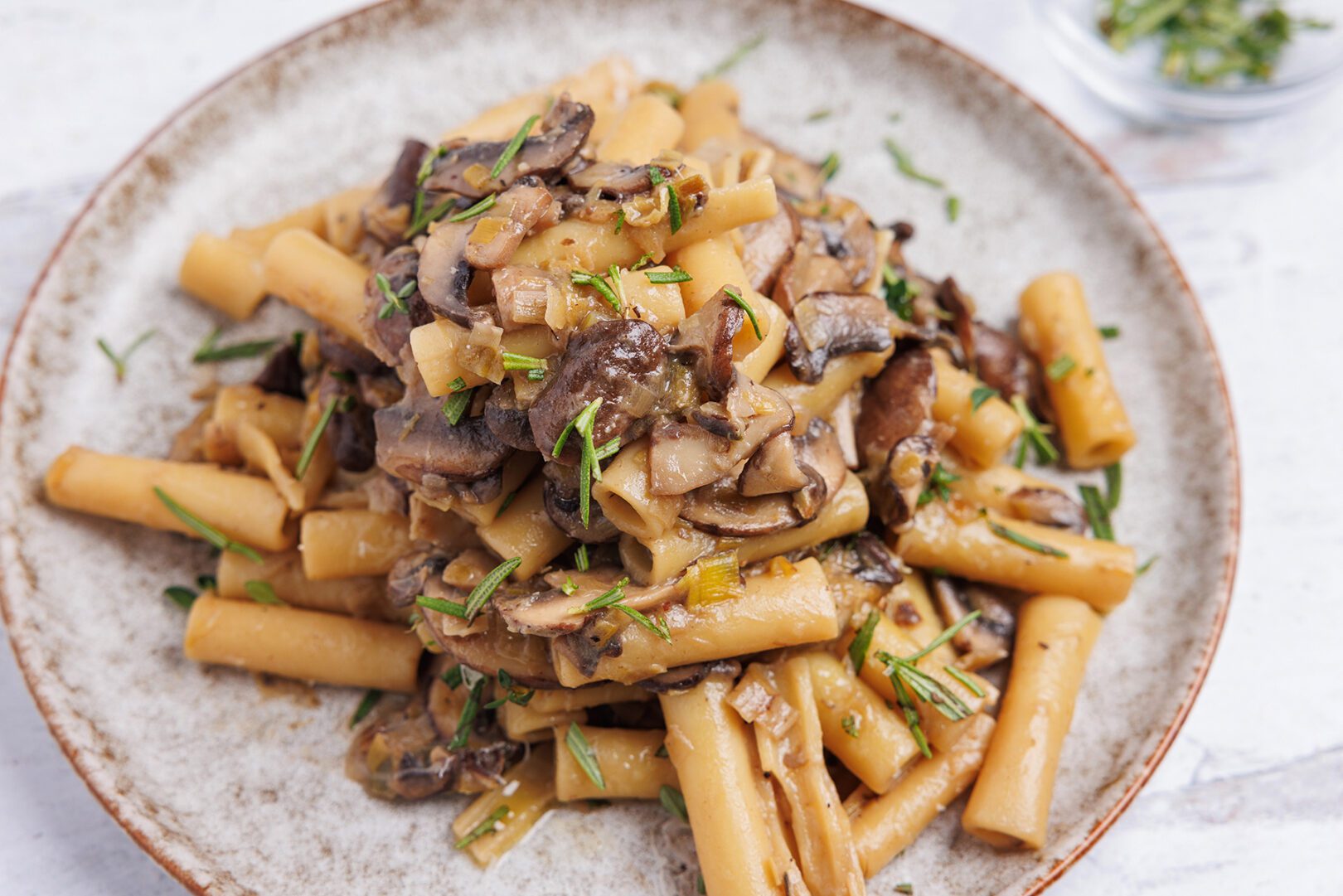 ZITI WITH MUSHROOMS & MISO