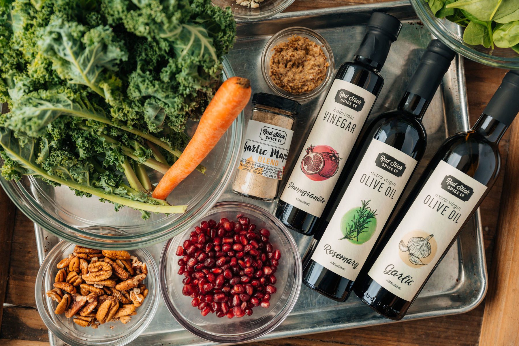 POMEGRANATE SALAD WITH CARROTS & BLUE CHEESE Recipe | Red Stick Spice