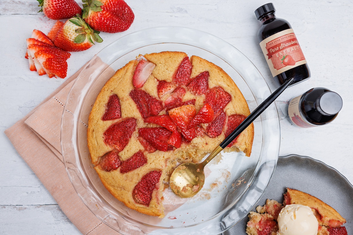 STRAWBERRY SPOON CAKE