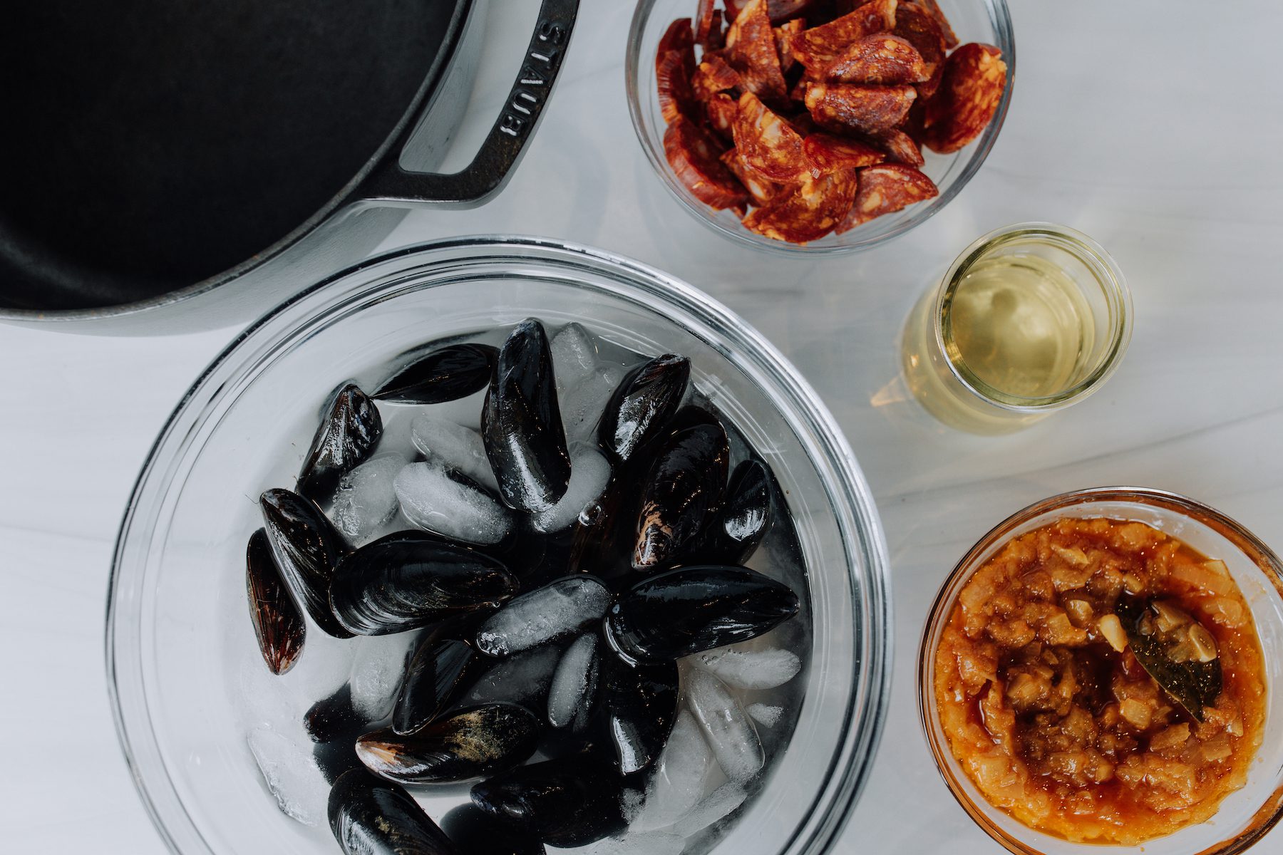 MUSSELS WITH SOFRITO & CHORIZO Recipe | Red Stick Spice
