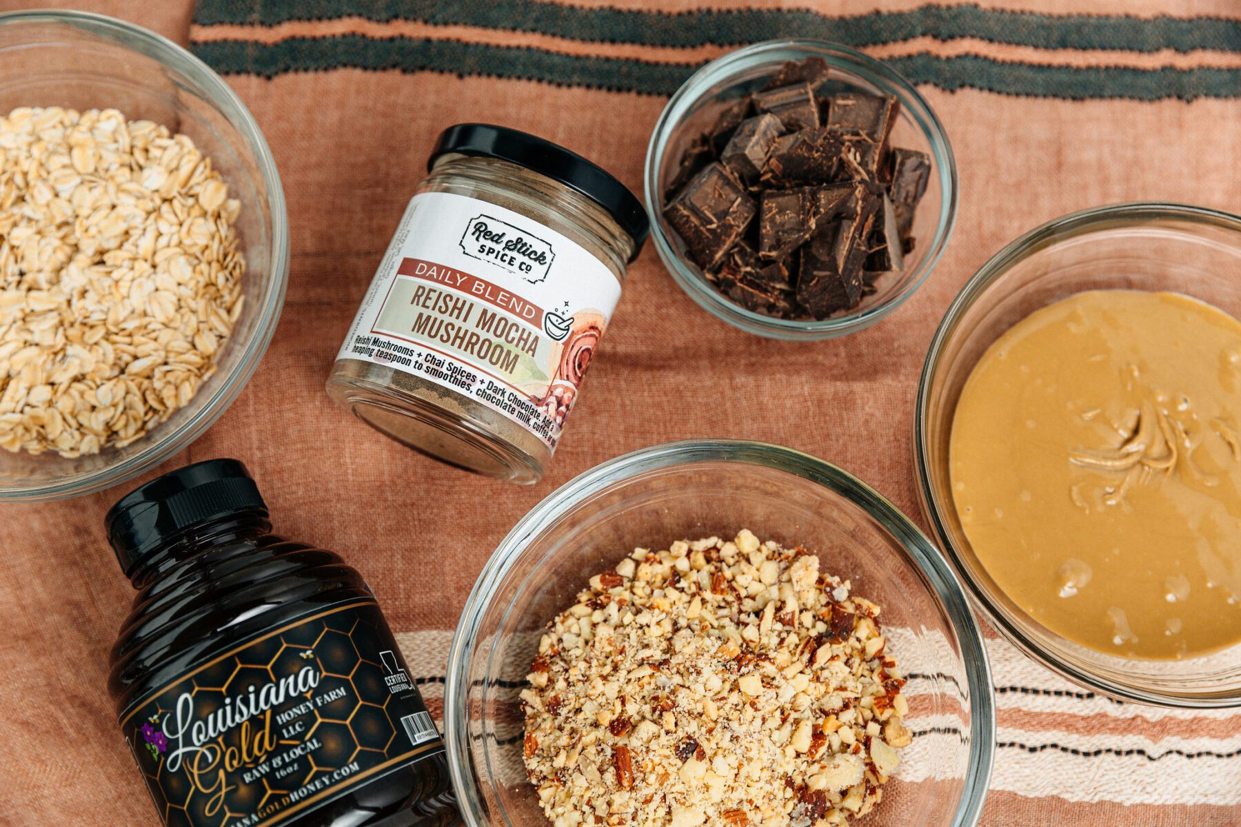 CHOCOLATE REISHI PROTEIN BITES Recipe | Red Stick Spice