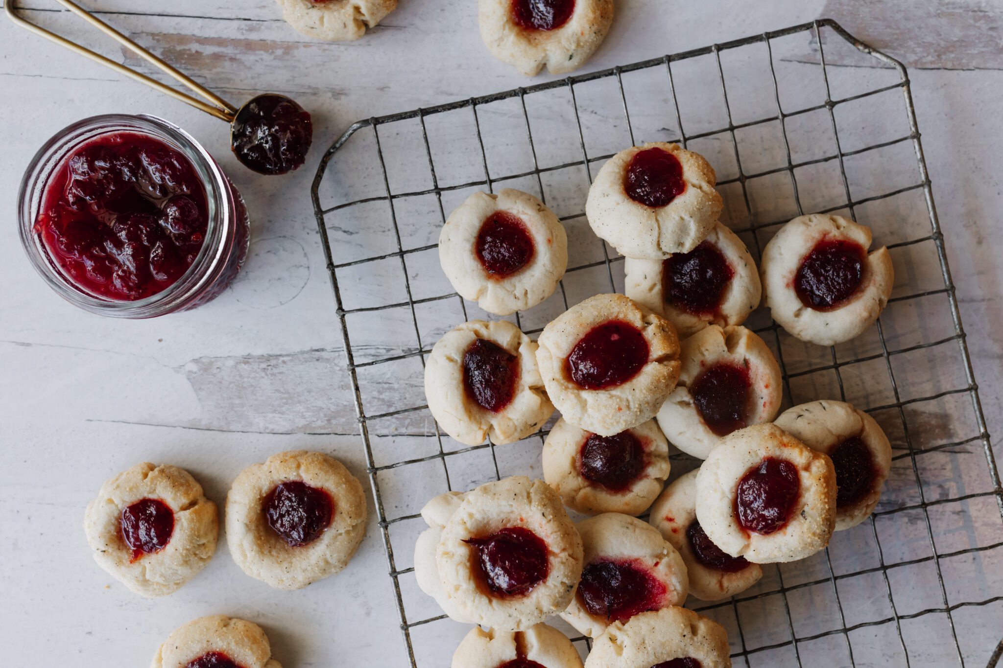 ROSEMARY THUMBPRINTS WITH CRANBERRY SAUCE Recipe | Red Stick Spice