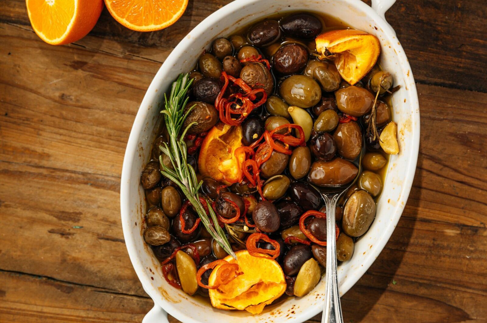 SPICED ROASTED OLIVES