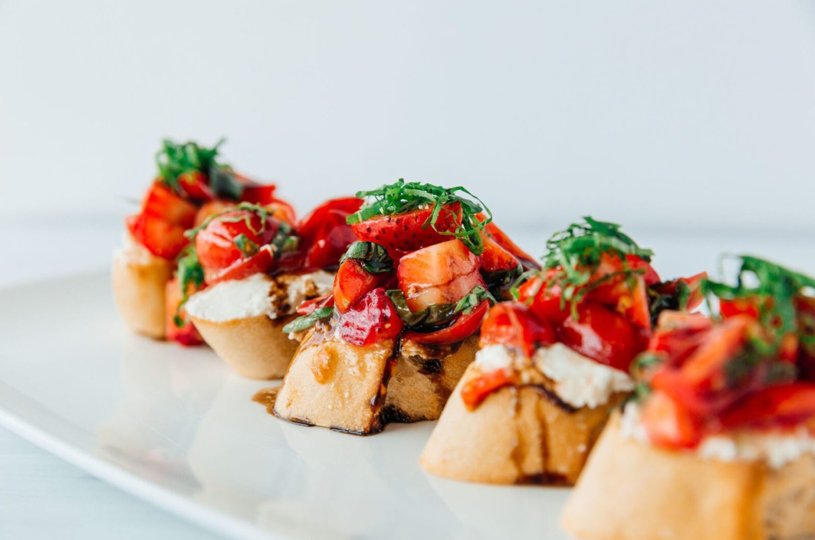 STRAWBERRY BRUSCHETTA WITH STRAWBERRY BALSAMIC