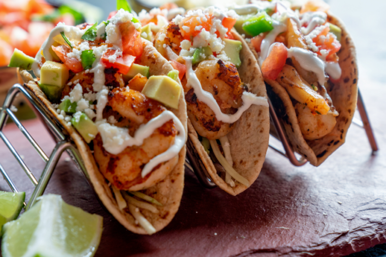 TEQUILA LIME SHRIMP TACOS