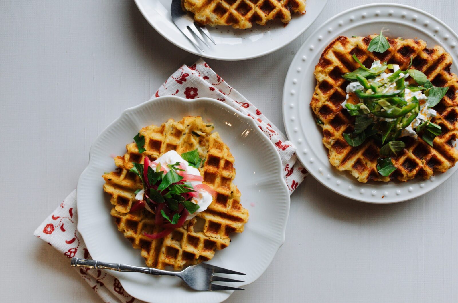 CHEESY WAFFLED MASHED POTATOES