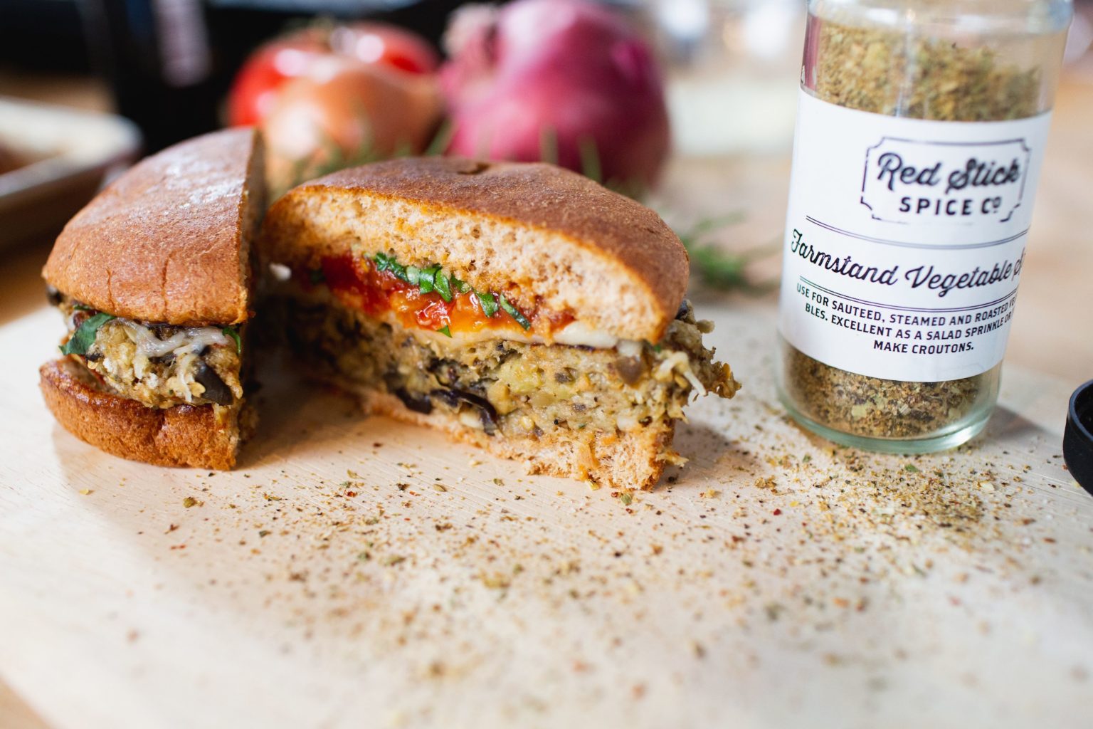 Eggplant Parm Burgers