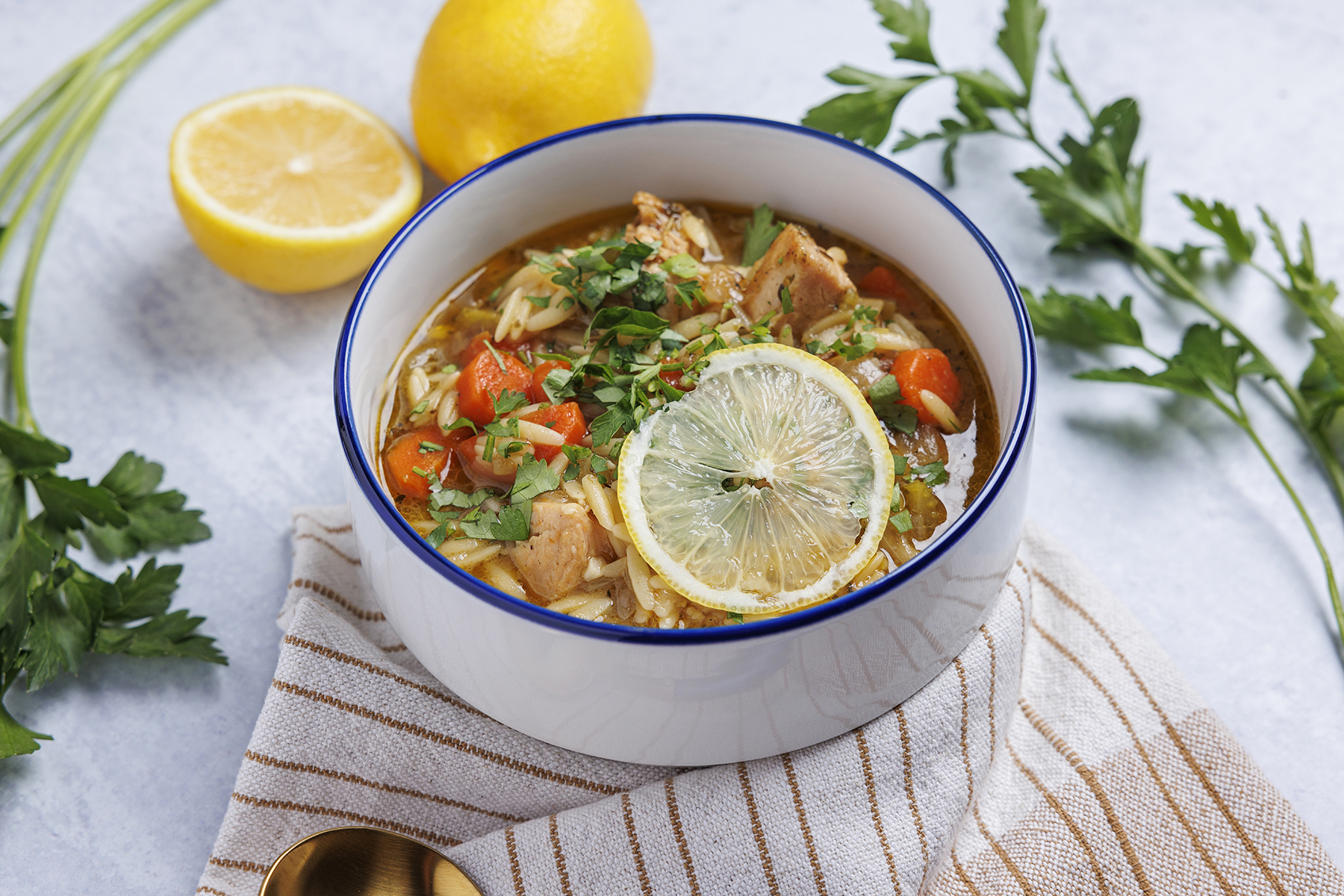 LEMON CHICKEN ORZO SOUP Recipe | Red Stick Spice