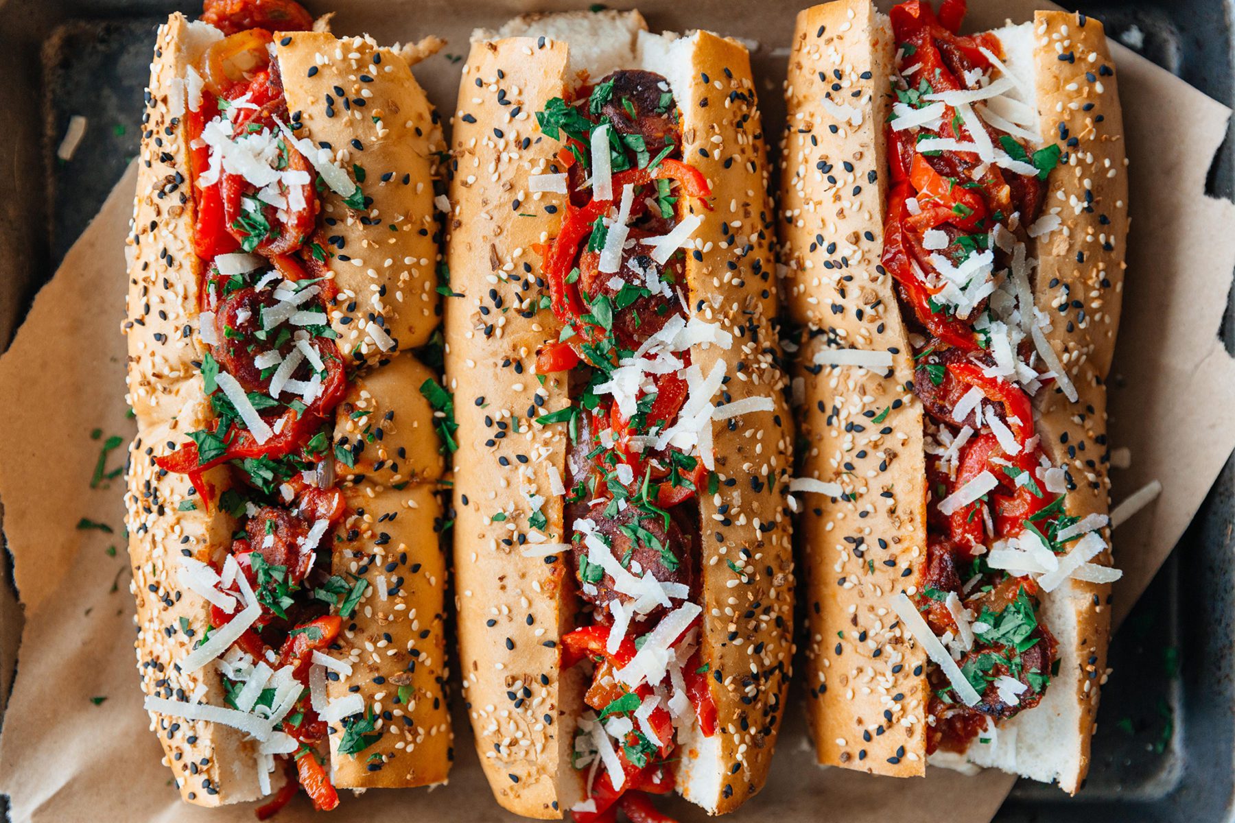 Smoked Sausage, Onion & Pepper Sandwiches Recipe | Red Stick Spice