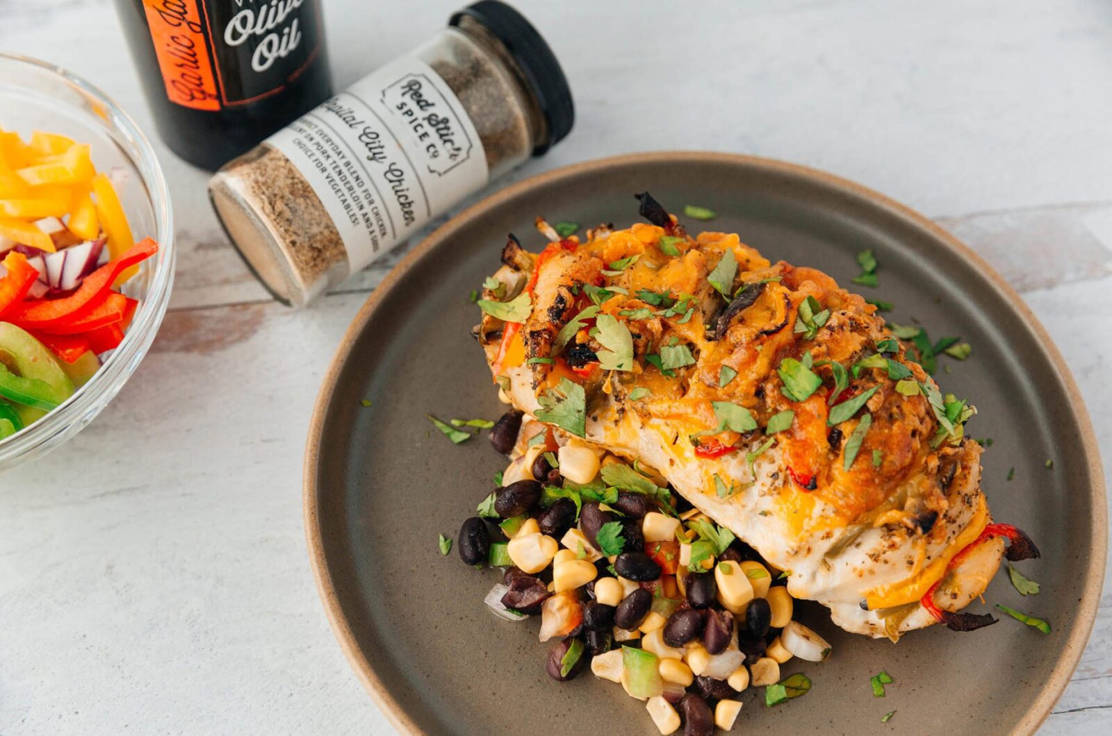 Southwestern Hasselback Chicken Breasts