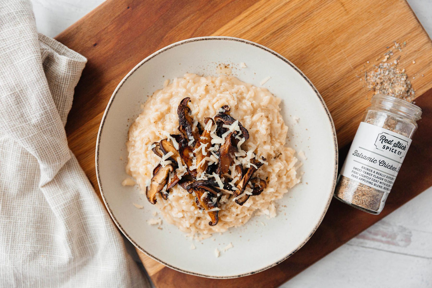 Instant pot Balsamic Mushroom Risotto Recipe | Red Stick Spice