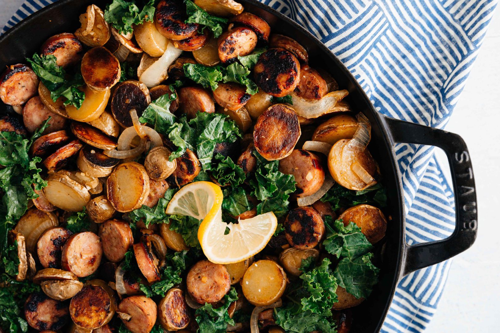 Sausage, Kale and Potato Skillet Recipe | Red Stick Spice