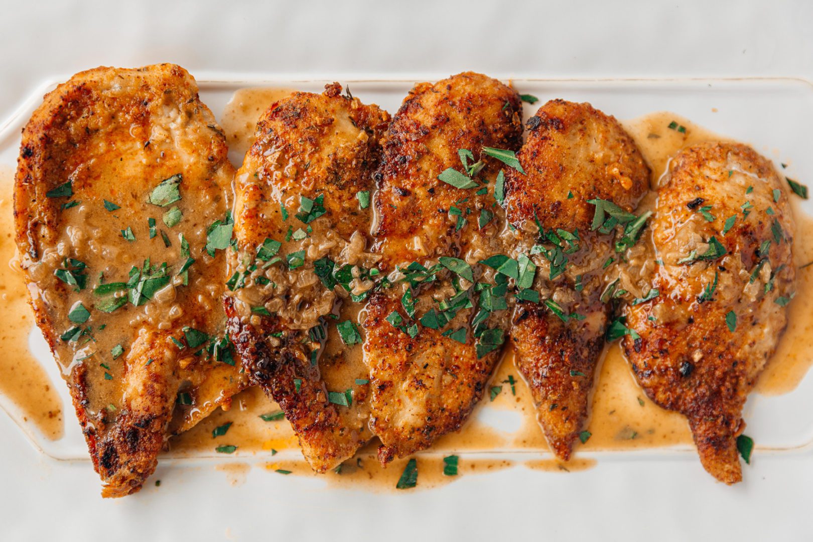 Chicken cutlets with Tarragon-Mustard Pan Sauce Recipe | Red Stick Spice