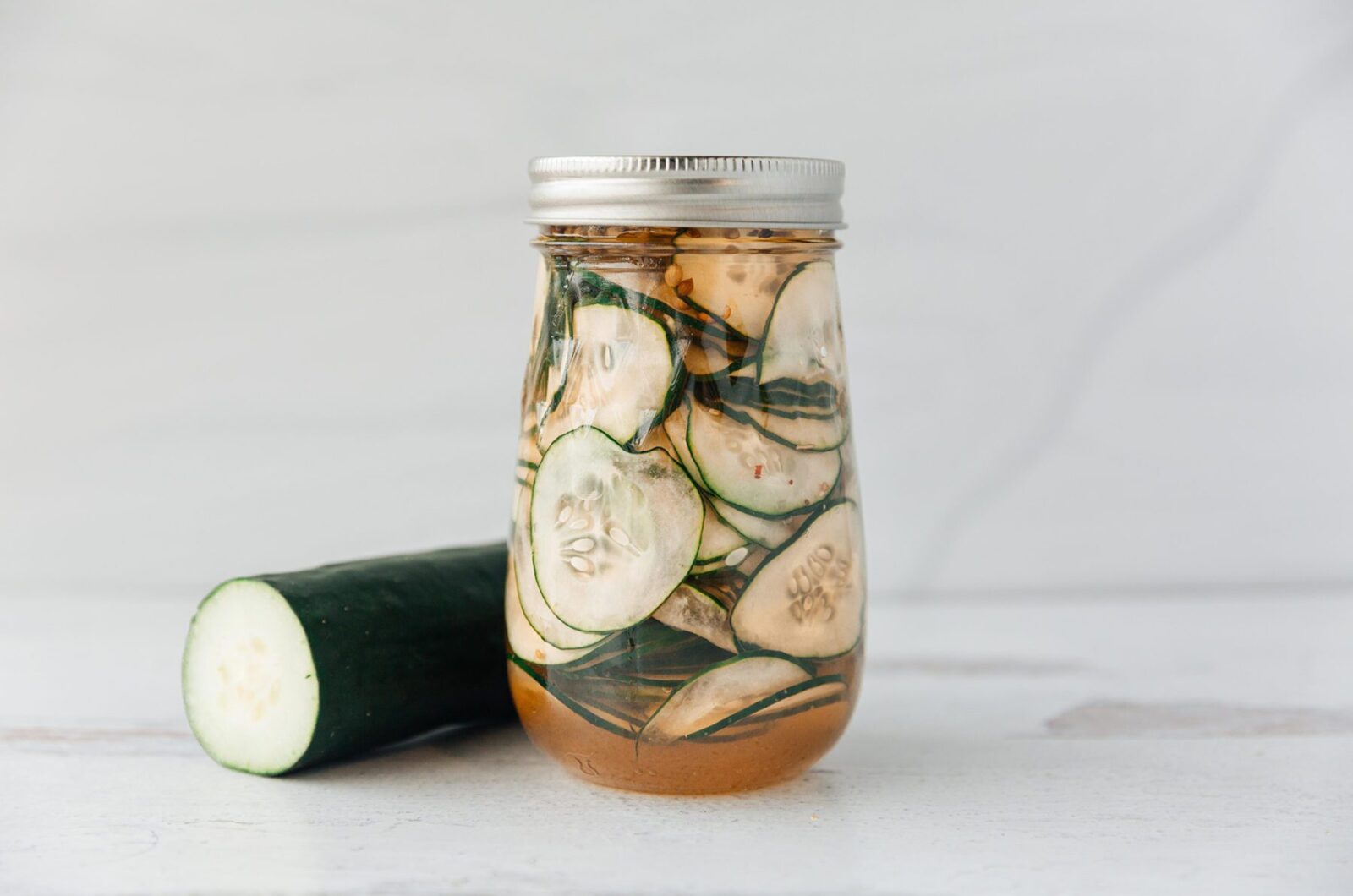 Sweet Quick Pickled Cucumbers