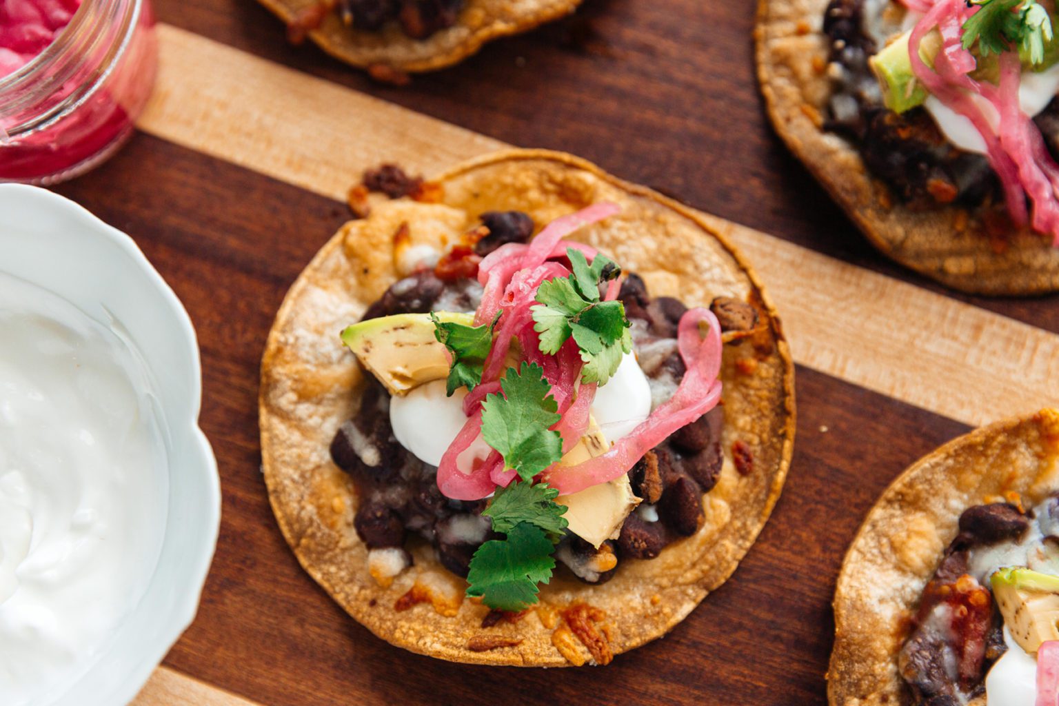 Black Bean Tostadas