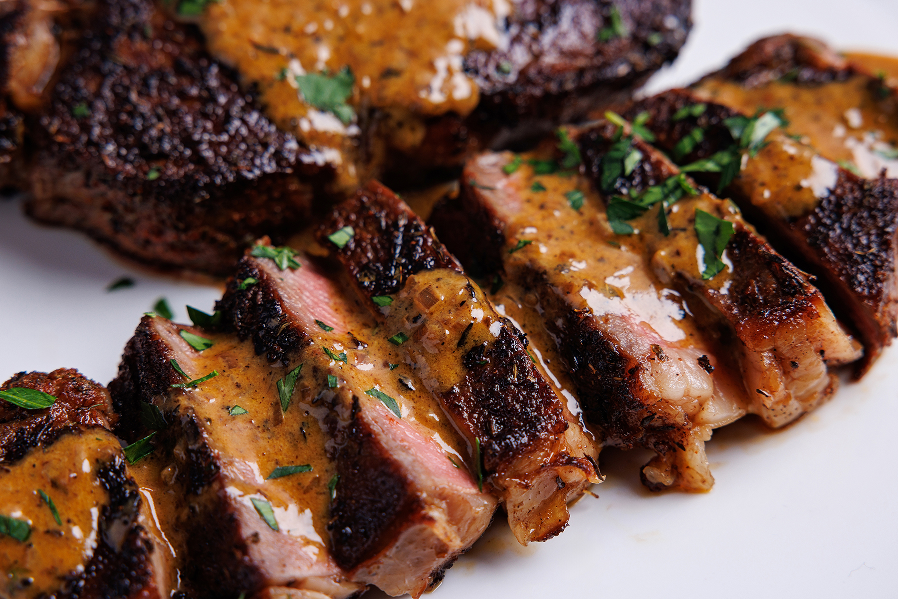 NY STRIPS WITH BOURBON CREAM SAUCE Recipe | Red Stick Spice