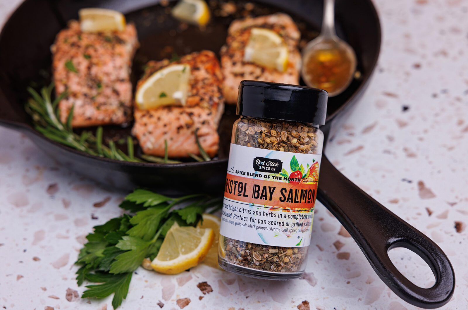 PAN SEARED GARLIC BUTTER SALMON