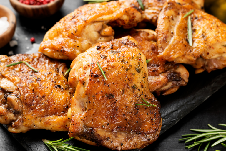 Dry Brined Grilled Chicken Thighs