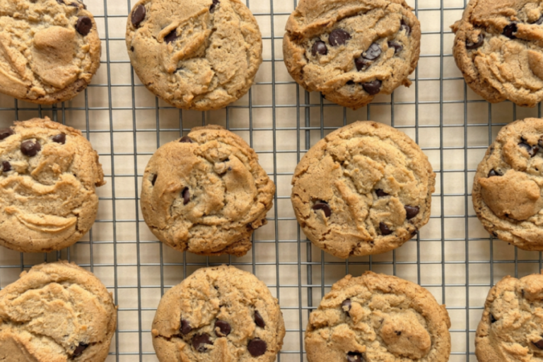 discard choc chip cookies plated
